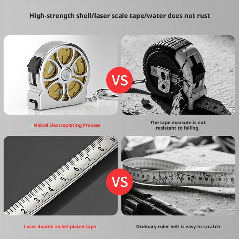 Retractable Tape Measure 2m (6.5ft) Retractable Measure Ruler Handy Measurement Tape for Construction Household Woodworking - Image 4
